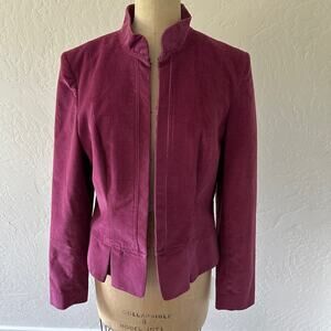 THE LIMITED Vintage Womens Soft Corduroy Blazer Size 12 Pink Jacket *Tiny Flaw*